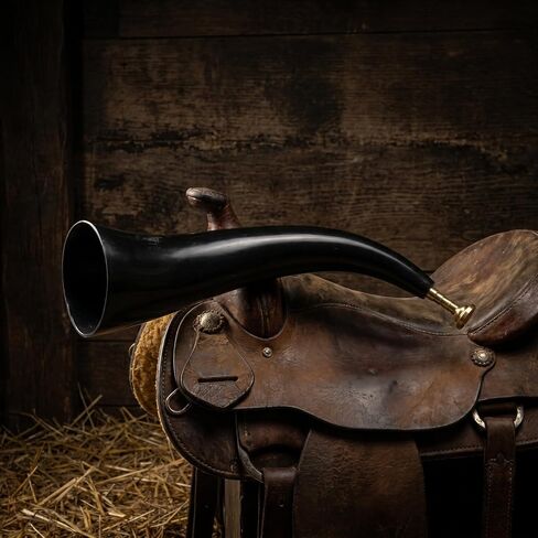 Operitacx Ox Horn Prop: أداة البوق للعبة كرة القدم مع قطعة الفم، القرن الموسيقي للأحداث الرياضية وديكورات الحفلات الخارجية in Kuwait
