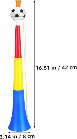 Homoyoyo 4pcs Telescopic Soccer Stadium Horns, Extendable Plastic Cheering Trumpets, Loud Noise Makers for Sports Games, Football Matches, Team Events, Parties And Fan Celebration Supplies in Kuwait