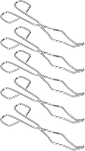 Crucible Tongs Durable Stainless Steel Clamp Pliers Holder for Metal Casting Gold Melting for Laboratory, Welding and Heating in Kuwait