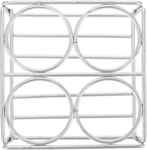 Didiseaon Practical Crucible Rack with 4 and 6 Holes Nickel-chromium Material Silver Lab Stand for Scientific Laboratories and Chemical Experiments Supporting Crucible to Prevent Bursting in Kuwait