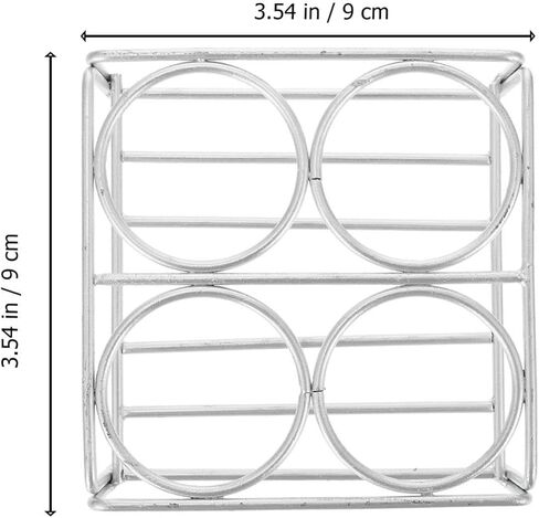 Didiseaon Practical Crucible Rack with 4 and 6 Holes Nickel-chromium Material Silver Lab Stand for Scientific Laboratories and Chemical Experiments Supporting Crucible to Prevent Bursting in Kuwait