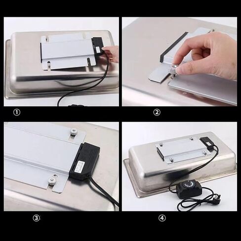 Buffet Heating Plate Aluminum Electric Heating Plate Dining Furnace Heat Preserving Adjustable Temperature Easy Installation Suitable for Parties Barb in Kuwait