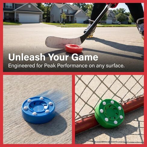ibasenice 3pcs Outdoor Roller Hockey Puck with Runners for Training and Games - Street Puck for Team Drills on Asphalt, Driveways, Parking Lots in Kuwait