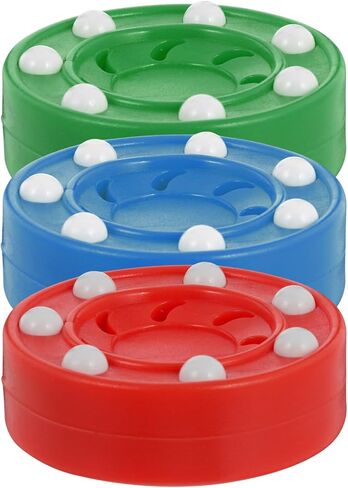 3pcs Replacement Street Hockey Puck: Outdoor Hockey Street Pucks with Rollers Backyard Game, for Sports Team Activities in Kuwait