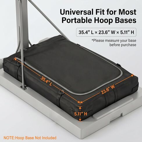 Basketball Hoop Sandbag, Weighted Base Anchor Bag for Portable Hoop Base | Heavy-duty Oxford fabric bag helps stabilize portable basketball hoop bases for driveway and backyard use. Bag only; in Kuwait