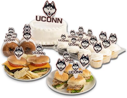 Desert Cactus University of Connecticut UConn Huskies Food Picks, Cupcake and Cake Toppers, Cake Pop Sticks - 25 Pcs Party Supplies and Decorations in Kuwait