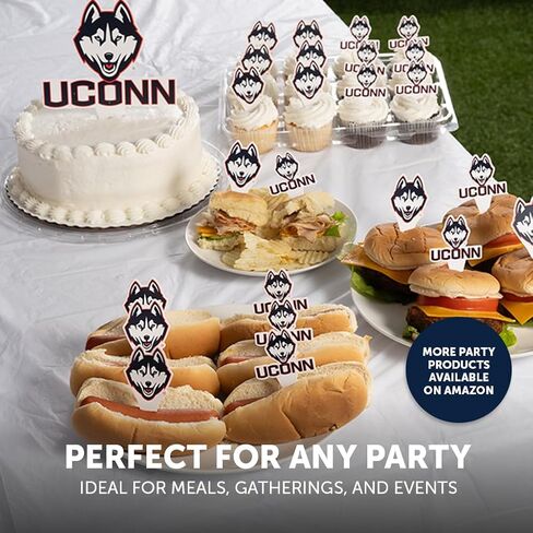 Desert Cactus University of Connecticut UConn Huskies Food Picks, Cupcake and Cake Toppers, Cake Pop Sticks - 25 Pcs Party Supplies and Decorations in Kuwait