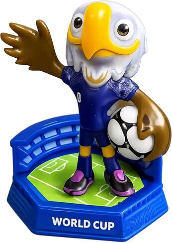 GiftExpress World Cup 2026 Toy, Sport Mascot Figurine Merchandise - World Cup USA Collectible Mascot Clutch Bald Eagle Figures - Support and Celebrate History in the Making in Kuwait