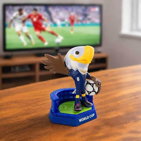 GiftExpress World Cup 2026 Toy, Sport Mascot Figurine Merchandise - World Cup USA Collectible Mascot Clutch Bald Eagle Figures - Support and Celebrate History in the Making in Kuwait