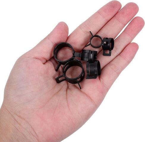 90 قطعة من مشابك خرطوم الربيع الفولاذية المرنة من Toddmomy، مشابك خرطوم معدنية مع أخاديد كثيفة مضادة للانزلاق، مشابك قوية لخطوط الهواء ذات الضغط المنخفض وخطوط المياه، لمقصورات المحرك in Kuwait