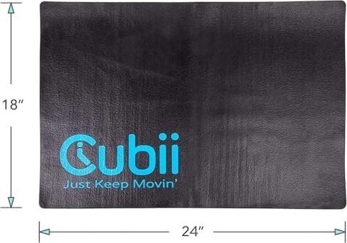 حزمة Cubii JR1 تحت المكتب بيضاوية الشكل مع بساط تمرين غير قابل للانزلاق - جهاز تمرين بدواسة للجلوس للمنزل والمكتب وكبار السن، آلة بيضاوية صغيرة هادئة منخفضة التأثير، أكوا in Kuwait