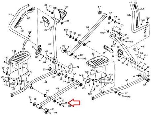 غطاء المحور الصغير 347968 يعمل مع جهاز Nordic-Track Pro-Form Elliptical in Kuwait