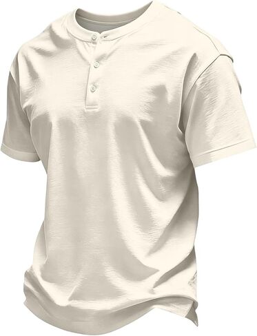 Mens T-Shirts Lightweight Breathable Cotton Casual Basic Shirts in Kuwait