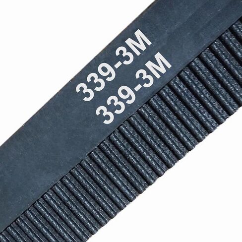 339-HTD3M-10 Timing Belt, 339mm Length, 3mm Pitch, 10mm Width, Synchronous Belt, HTD3M Endless Rubber Geared-Belt, Accessory Replacement Belt, 5pcs in Kuwait