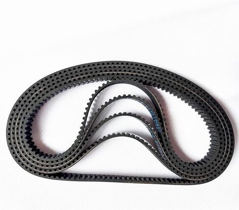339-HTD3M-10 Timing Belt, 339mm Length, 3mm Pitch, 10mm Width, Synchronous Belt, HTD3M Endless Rubber Geared-Belt, Accessory Replacement Belt, 5pcs in Kuwait