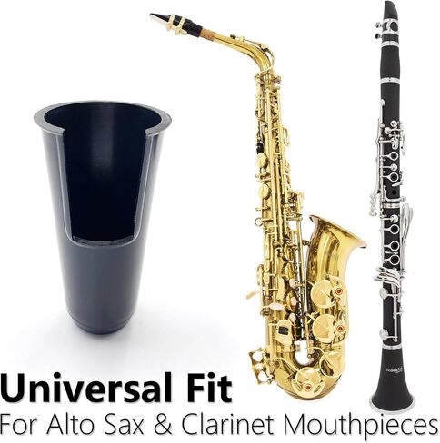 4-Pack Alto Saxophone Clarinet Mouthpiece Cap – Plastic Protective Cover with Ligature Attachment for Reed and Mouthpiece Protection in Saudi Arabia