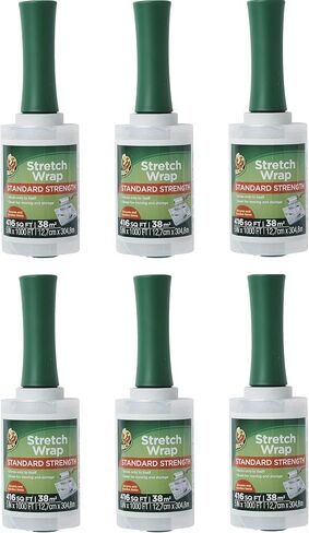Duck Brand Stretch Wrap Roll, Clear, 5 inches by 1000 feet, 285849, Set of 6 in Saudi Arabia