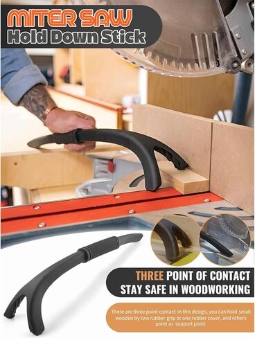1 Piece Woodworking Push Stick Featuring Function Ends Not Slip Rubber Feet and Comfort Grips for Safe and Accurate Work Wood Accessory in Kuwait