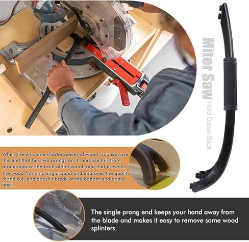 1 Piece Woodworking Push Stick Featuring Function Ends Not Slip Rubber Feet and Comfort Grips for Safe and Accurate Work Wood Accessory in Kuwait