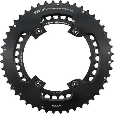 سلسلة دراجة مزدوجة من Stone 110bcd لـ Sram AXS Flattop 12 سرعة لـ Shimano R7100 R8100 R9200 4700 5800 6800 9000 105 R7000 R8000 R9100 Round in Kuwait