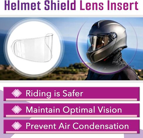 حشوة مضادة للضباب RF1400 متوافقة مع قناع خوذة Shoei CWR-2 X15 Z8 | متوافق مع قناع خوذة X-SPR PRO، رؤية واضحة in Kuwait