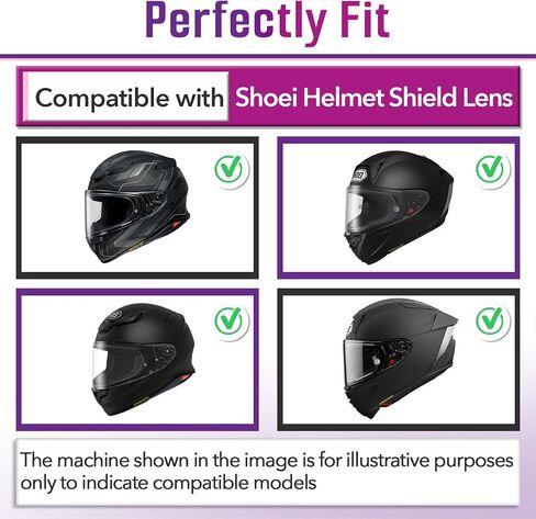 حشوة مضادة للضباب RF1400 متوافقة مع قناع خوذة Shoei CWR-2 X15 Z8 | متوافق مع قناع خوذة X-SPR PRO، رؤية واضحة in Kuwait