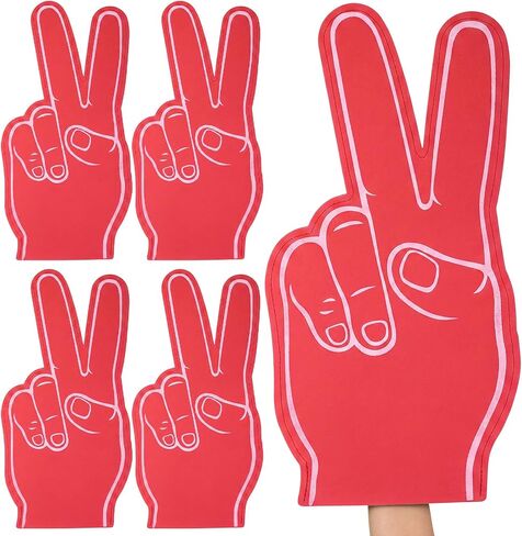 18 Inch Giant EVA Foam Finger Blue Peace Hand Gesture Props that Steal the Spotlight Lightweight Bold Fun for Sports Events Concerts Parties and Celebrations in Kuwait
