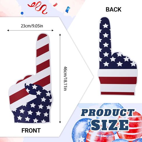 18 Inch Giant EVA Foam Finger Blue Peace Hand Gesture Props that Steal the Spotlight Lightweight Bold Fun for Sports Events Concerts Parties and Celebrations in Kuwait