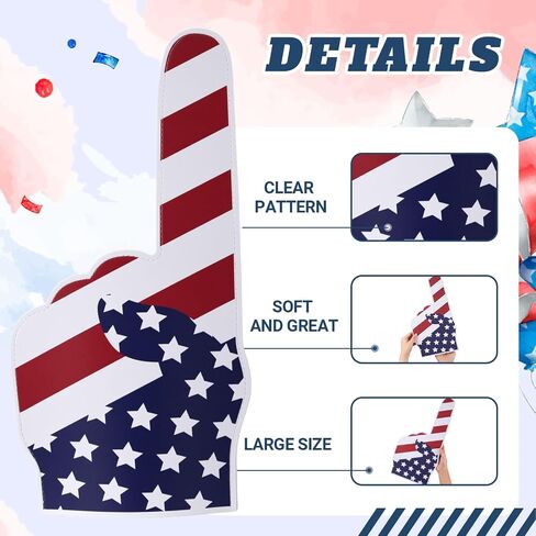 18 Inch Giant EVA Foam Finger Blue Peace Hand Gesture Props that Steal the Spotlight Lightweight Bold Fun for Sports Events Concerts Parties and Celebrations in Kuwait