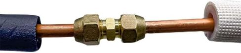 1/4" and 3/8" 1/4"and 1/2' Copper Pipe Extension Joint Connectors, AC Pipe Connectors with HVAC Flare Nuts, .No welding required copper flare fittings (1/4 and 1/2‘’) in Kuwait