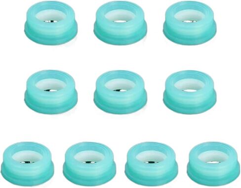 16.8 * 6.5mm Faucet Valve Core Silicone Sealing Gasket Leak-Proof Pipe Faucet Gaskets Washer Tap Spool Fittings Sealed Rings(Green,20PCS_16.8 * 6.5MM) in Kuwait