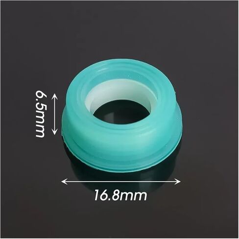 16.8 * 6.5mm Faucet Valve Core Silicone Sealing Gasket Leak-Proof Pipe Faucet Gaskets Washer Tap Spool Fittings Sealed Rings(Green,20PCS_16.8 * 6.5MM) in Kuwait