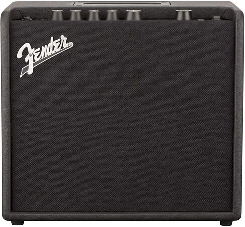 Fender Mustang LT25 Guitar Amplifier Bundle with Fender Classic Celluloid Guitar Picks (12-Pack) and 10ft Pro Series Instrument Cable STR/ANG in Kuwait