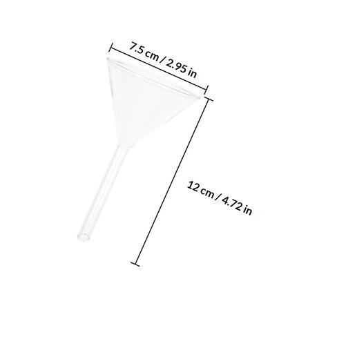 75mm Glass Laboratory Funnel Borosilicate Chemical Transfer Funnel with Stem for Filtration and Bottle Filling in Scientific and Industrial Use in Kuwait