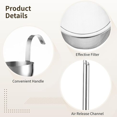 Stainless Steel Funnel, 2 Sets with Strainer, 2.9 in Diameter, Wine Filter Strainer, Detachable Filter, Liquid Separator for Kitchen in Kuwait