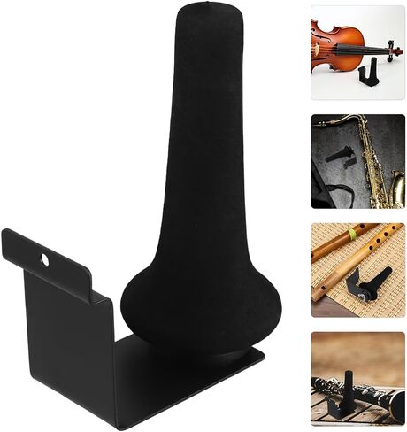 Wall Mounted Versatile Design Saxophone Hanger Stand Adjustable Metal Base and Sponge Padding for Storage and Display of Musical Instruments for Alto and Tenor Saxophone in Kuwait
