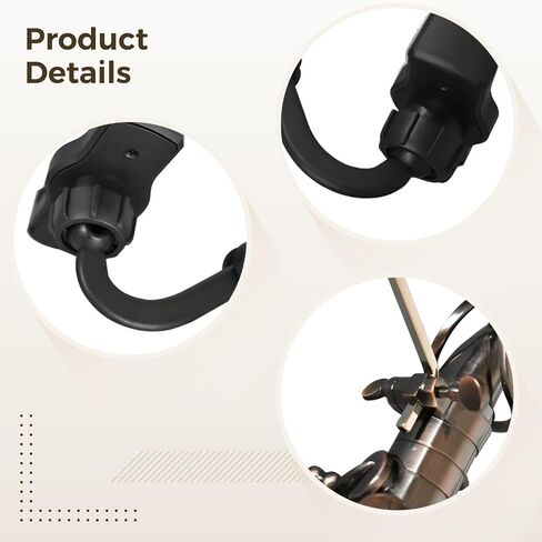 Alto Saxophone Lyre Phone Holder for Sheet Music Clip, Adjustable Stand, 360° Rotating, 180° Vertical Adjustment, Fits Most Phones in Saudi Arabia