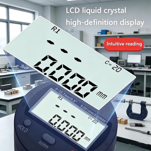 مقياس نصف قطر عالي الدقة، مقياس نصف قطر رقمي متعدد الوظائف مع 5 مخالب قياس 10 مم/20 مم/30 مم/60 مم/100 مم، نطاق الاختبار: 0-12.7 مم، نصف القطر: 5-700 مم، لقطع العمل والرخام in Kuwait
