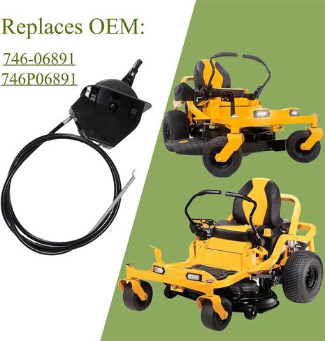 كابل الخانق 746-06891 52 بوصة متوافق مع C Cadet ZT1-54 KH FAB ZT1-50 KH FAB ZT1-46 KH FAB ZT1-42 KH FAB جزازة صفرية T-Bilt Z54 Z50 Z46 Z42 MTD يستبدل 746P06891 in Kuwait