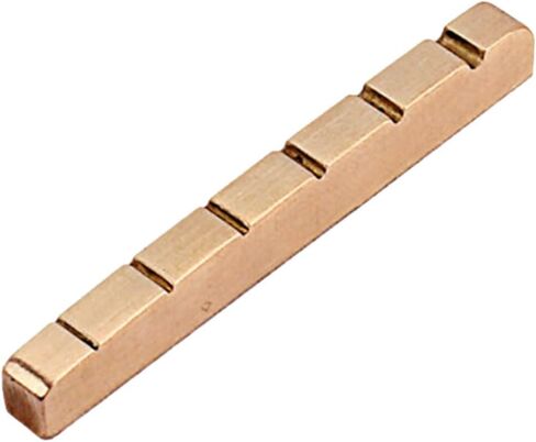 Slotted Brass Guitar Nut 6 String 43mm Metal Guitar Parts Instrument Accessory in Kuwait