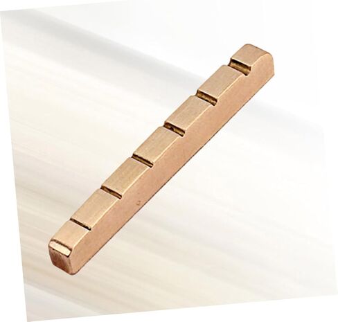 Slotted Brass Guitar Nut 6 String 43mm Metal Guitar Parts Instrument Accessory in Kuwait