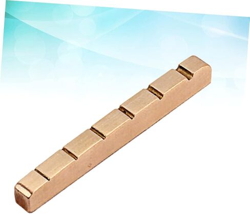 Slotted Brass Guitar Nut 6 String 43mm Metal Guitar Parts Instrument Accessory in Kuwait
