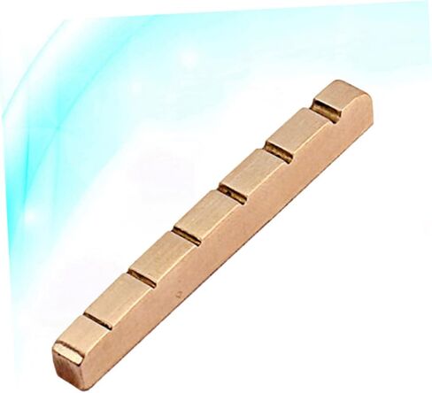 Slotted Brass Guitar Nut 6 String 43mm Metal Guitar Parts Instrument Accessory in Kuwait