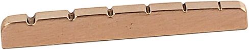 Slotted Brass Guitar Nut 6 String 43mm Metal Guitar Parts Instrument Accessory in Kuwait