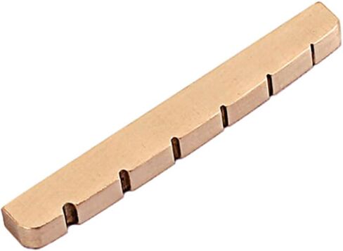 Slotted Brass Guitar Nut 6 String 43mm Metal Guitar Parts Instrument Accessory in Kuwait