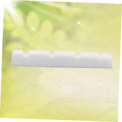 Toyvian Slotted Bass Guitar Bone Nut Oxen Bone Guitar Parts Replacement Accessory for Improved Tone and Easy Installation in Kuwait