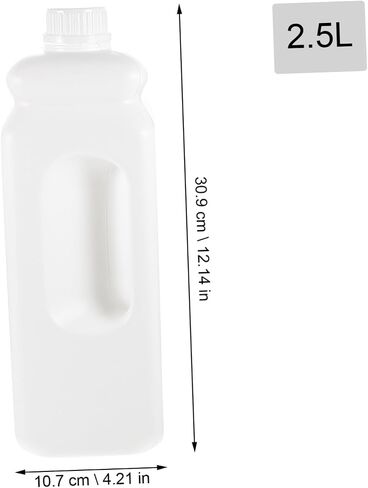 Unomor 2.5L Leak-proof Plastic Water Jug with Caps Ergonomic Handle 2-Piece Set for Storage and Beverages in Kuwait