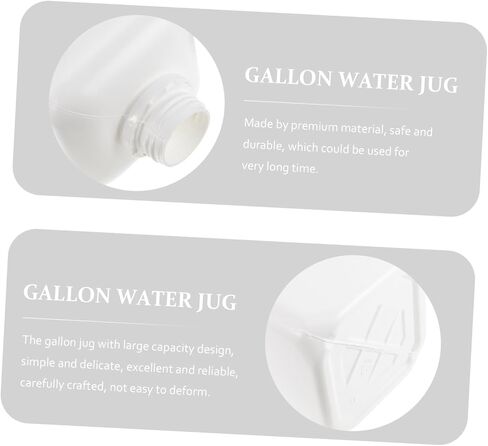 Unomor 2.5L Leak-proof Plastic Water Jug with Caps Ergonomic Handle 2-Piece Set for Storage and Beverages in Kuwait