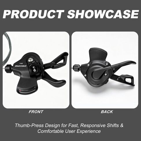 VERKSTAD Bike Shifter M5100 11 سرعة الإبهام الأيمن ناقل الحركة 11 سرعة للدراجة الجبلية، دراجة الطريق، دراجة قابلة للطي ودراجة الركاب in Kuwait