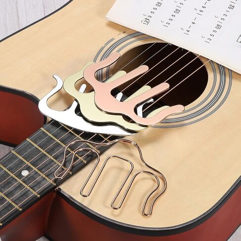 MECCANIXITY Metal Music Book Clip and Page Holder, Piano Sheet Music Holders Music Book Holder for Sheet Music Stands, Silver/Black/Gold/Rose Gold in Kuwait